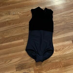 Eleven Dancewear Black Velvet Leotard SIZE L